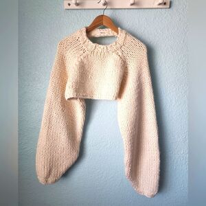 TODAYFUL crop sweater pullover coastal NWOT